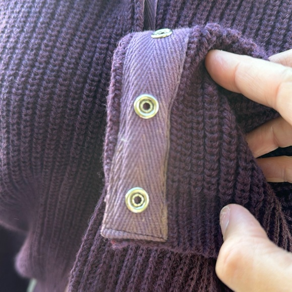 Amazing Vintage John Meyer‎ plum purple snap up sweater - Picture 5 of 10